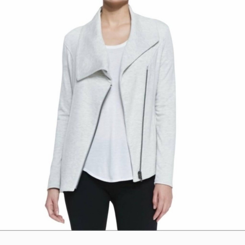 Helmut Lang asymmetrical zip up sweatshirt